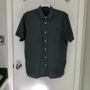 Men's Volcom Grey Button Down Shirt